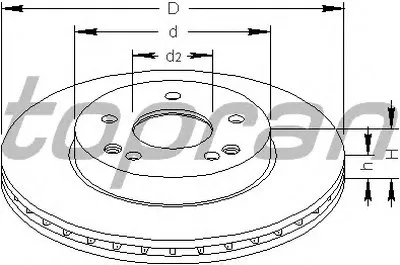 Тормозной диск TOPRAN купить