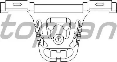 Кронштейн, глушитель TOPRAN купить
