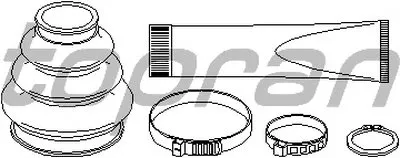 Комплект пылника, приводной вал TOPRAN купить