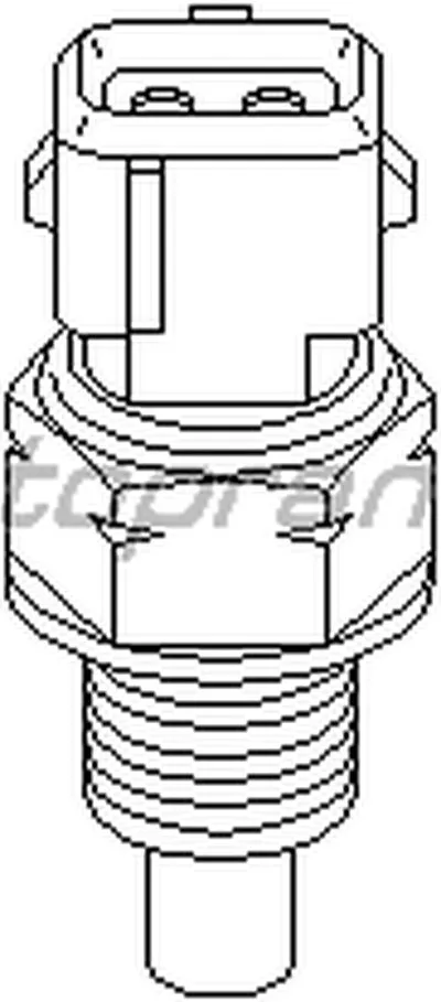 Датчик, температура охлаждающей жидкости TOPRAN купить