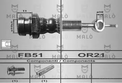Тормозной шланг MALÒ купить