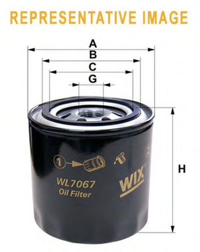 Масляный фильтр WL7443 WIX FILTERS