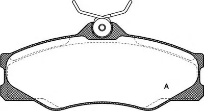 Комплект тормозных колодок, дисковый тормоз ADVANCE OPEN PARTS купить