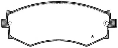 Комплект тормозных колодок, дисковый тормоз ADVANCE OPEN PARTS купить