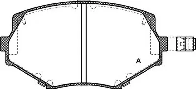 Комплект тормозных колодок, дисковый тормоз ADVANCE OPEN PARTS купить