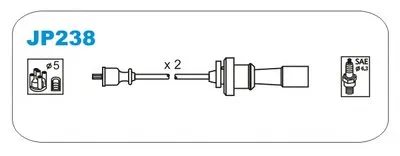Комплект проводов зажигания JANMOR купить