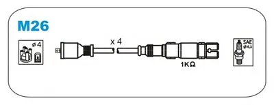 Комплект проводов зажигания JANMOR купить