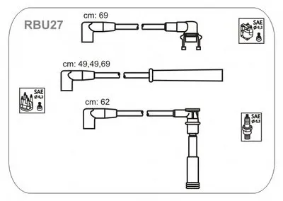 Комплект проводов зажигания JANMOR купить