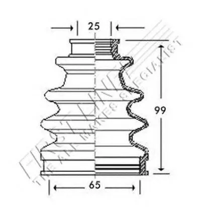 Пыльник, приводной вал FIRST LINE купить