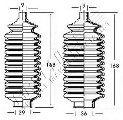 Пыльник, рулевое управление FIRST LINE купить