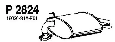 Глушитель выхлопных газов конечный FENNO купить