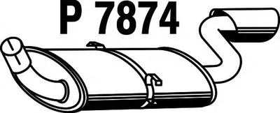 Глушитель выхлопных газов конечный FENNO купить