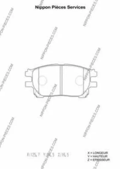 Комплект тормозных колодок, дисковый тормоз NPS купить