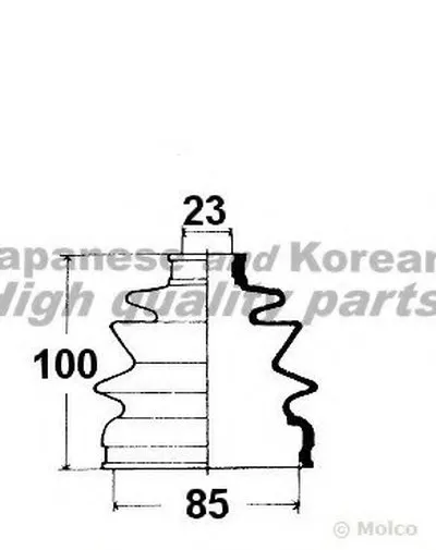 Комплект пылника, приводной вал ASHUKI купить