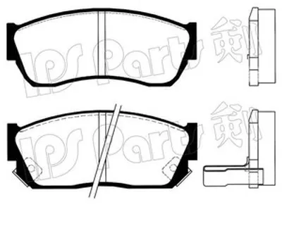 Комплект тормозных колодок, дисковый тормоз IPS Parts IPS Parts купить