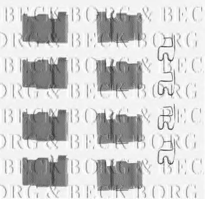 Комплектующие, колодки дискового тормоза BORG & BECK купить