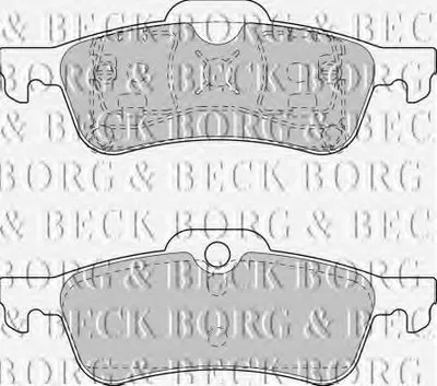 Комплект тормозных колодок, дисковый тормоз BORG & BECK купить