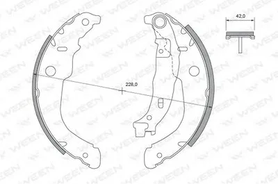 Комплект тормозных колодок WEEN купить