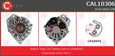 Генератор REMANUFACTURED SERIES CASCO купить