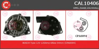 Генератор GENUINE SERIES CASCO купить