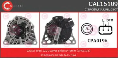 Генератор GENUINE SERIES CASCO купить