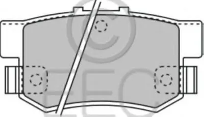 Комплект тормозных колодок, дисковый тормоз EEC купить