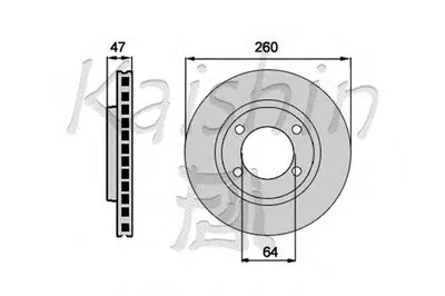Тормозной диск KAISHIN купить