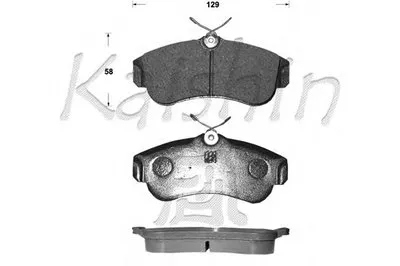 Комплект тормозных колодок, дисковый тормоз KAISHIN купить