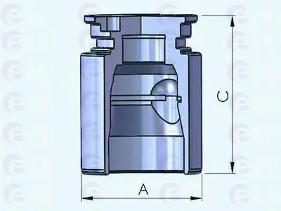 Поршень, корпус скобы тормоза ERT купить