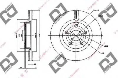 Тормозной диск DJ PARTS купить