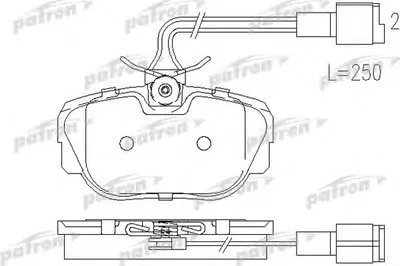 Комплект тормозных колодок, дисковый тормоз PATRON купить