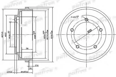 Тормозной барабан PATRON купить
