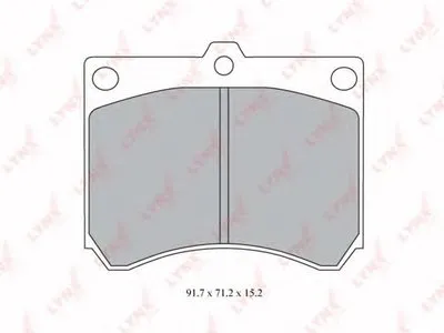 Комплект тормозных колодок, дисковый тормоз LYNXauto купить