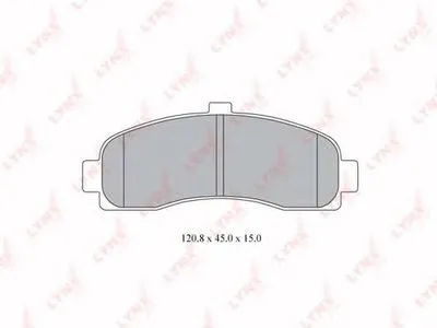 Комплект тормозных колодок, дисковый тормоз LYNXauto купить