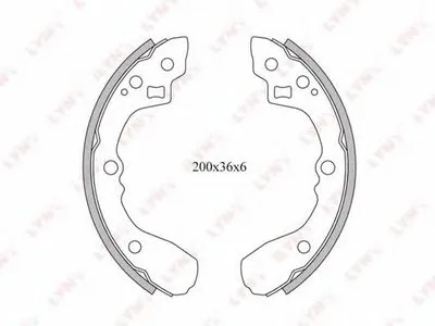 Комплект тормозных колодок LYNXauto купить