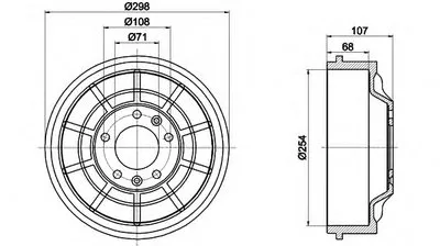 Тормозной барабан HELLA PAGID купить