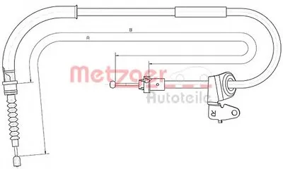 Трос, стояночная тормозная система COFLE METZGER купить