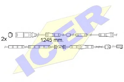 Сигнализатор, износ тормозных колодок ICER купить