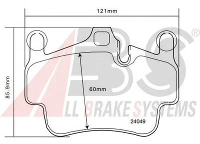 Комплект тормозных колодок, дисковый тормоз SPORTLINE A.B.S. купить