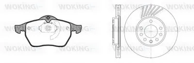 Комплект тормозов, дисковый тормозной механизм WOKING купить