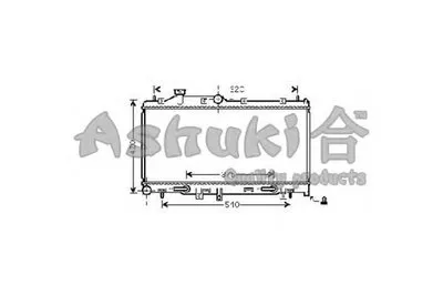 Радиатор, охлаждение двигателя ASHUKI купить