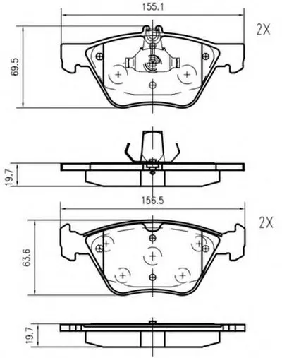 Комплект тормозных колодок, дисковый тормоз VEMA купить