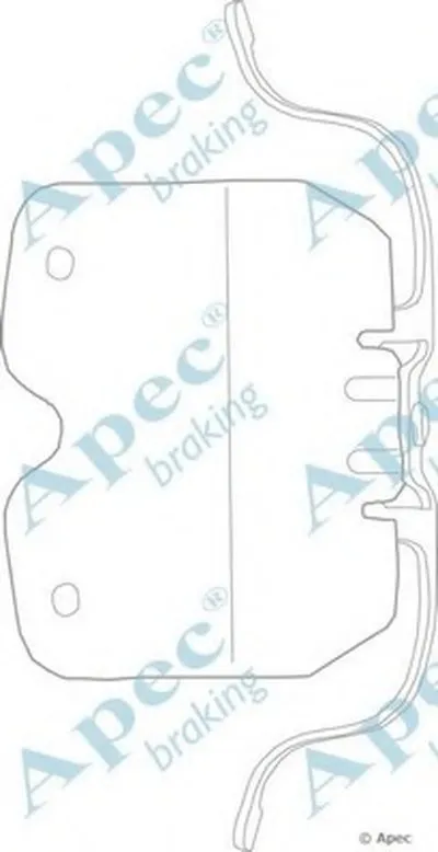 Комплектующие, тормозные колодки APEC braking купить