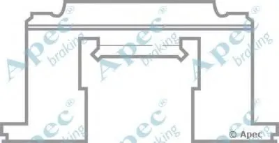 Комплектующие, тормозные колодки APEC braking купить