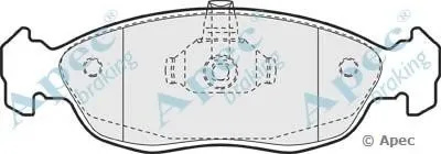 Комплект тормозных колодок, дисковый тормоз APEC braking купить
