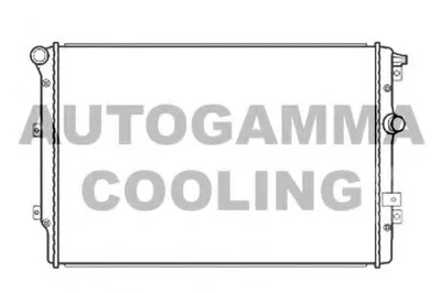 Радиатор, охлаждение двигателя AUTOGAMMA купить