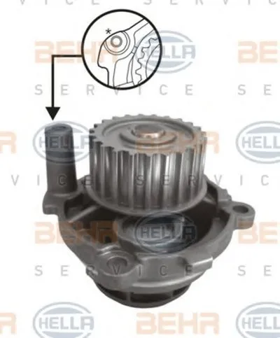 Водяной насос BEHR HELLA SERVICE Version ALTERNATIVE BEHR HELLA SERVICE купить