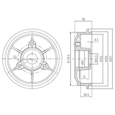 Тормозной барабан DELPHI купить