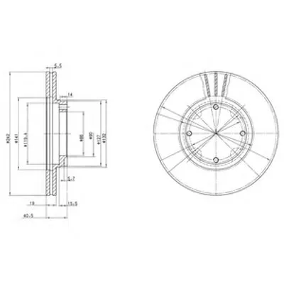 Тормозной диск DELPHI купить