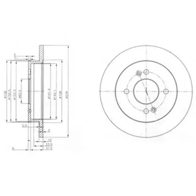 Тормозной диск DELPHI купить